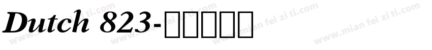 Dutch 823字体转换